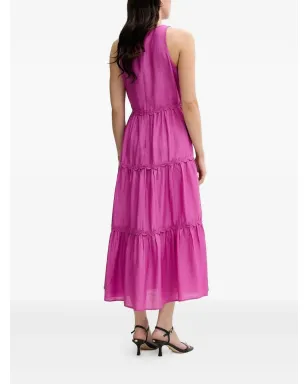 Pedro Del Hierro スカラップ装飾ティアードミディドレス - サムネイル3