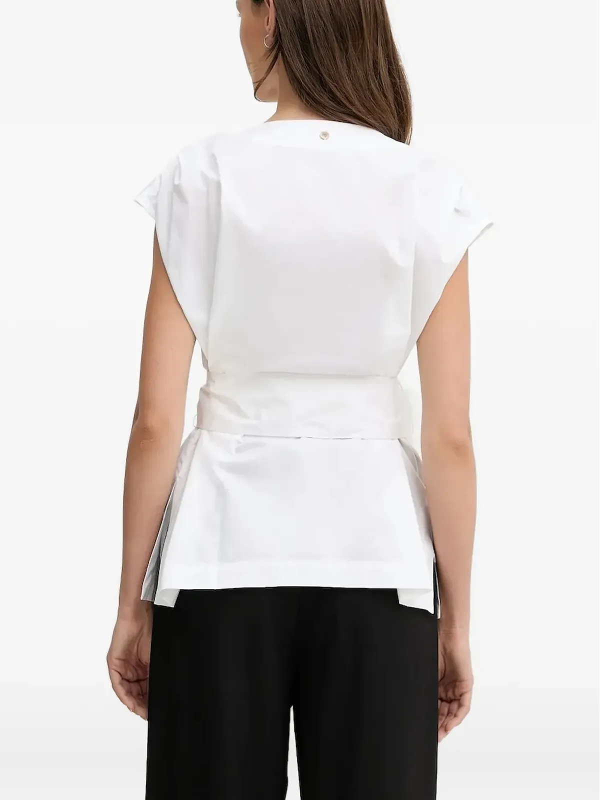 Pedro Del Hierro ボタン留めリボンディテールのトップス - 画像2