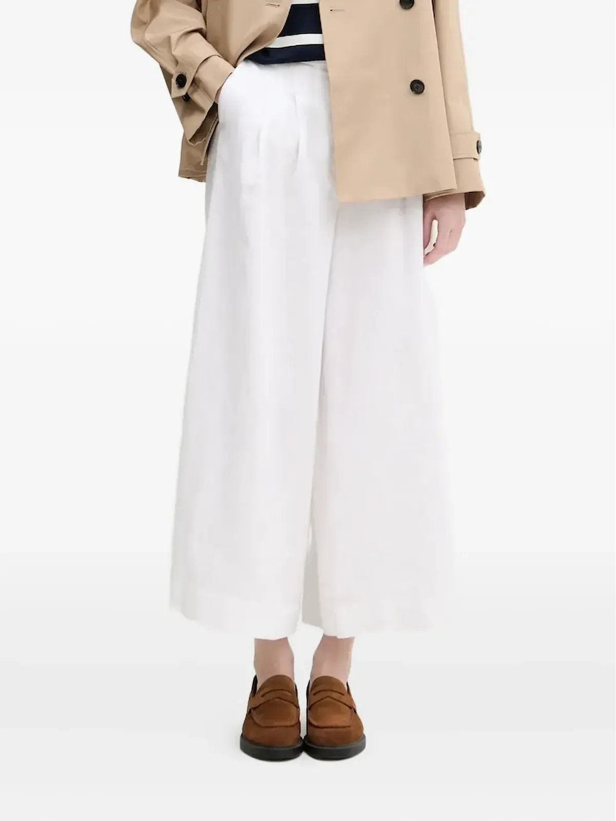 Pedro Del Hierro プリーツリネンパンツ - 画像1