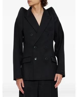 VETEMENTS パッドショルダー ダブルブレスト ジャケット - サムネイル4