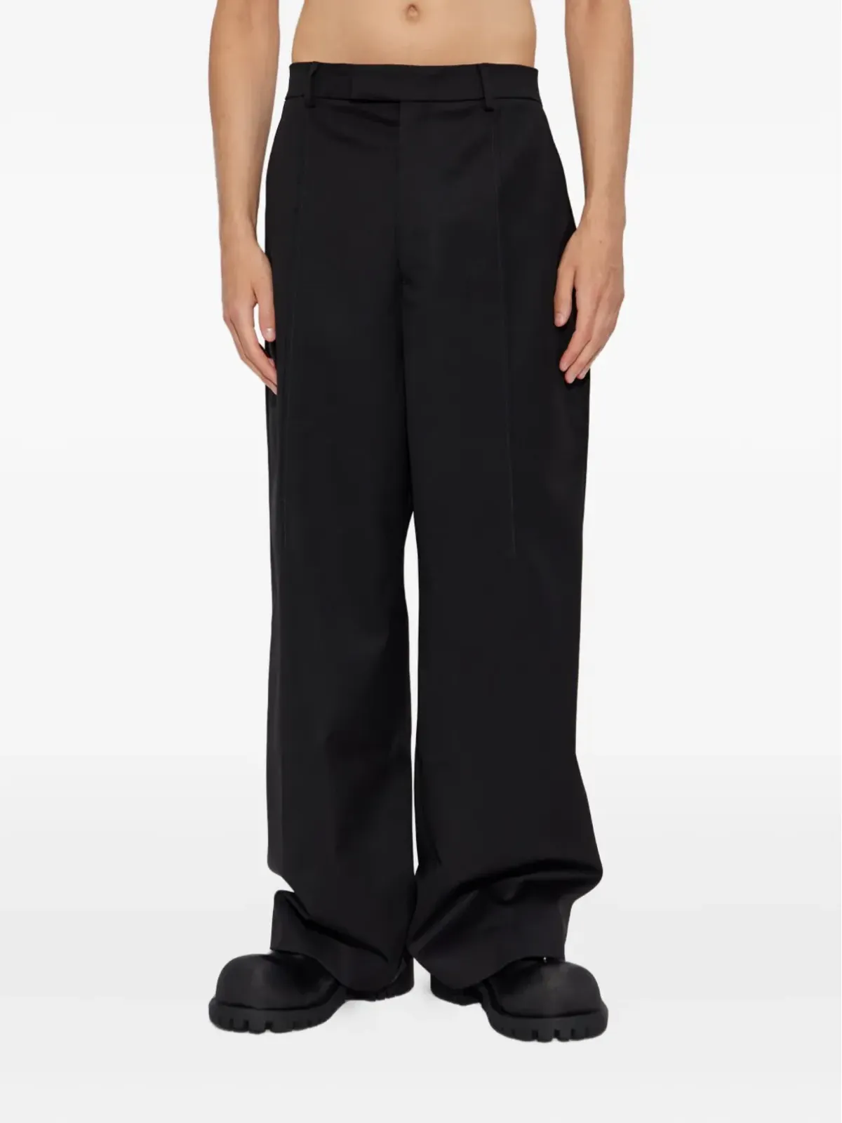 VETEMENTS プリーツ入りワイドレッグパンツ - 画像3