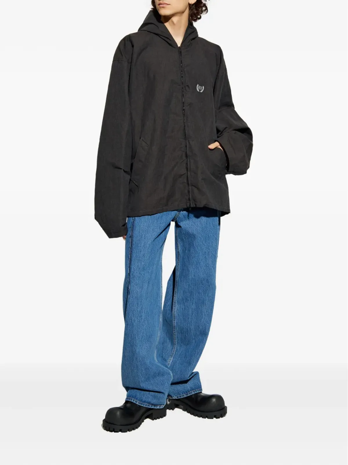 VETEMENTS ほつれディテール バルーンジーンズ - 画像2