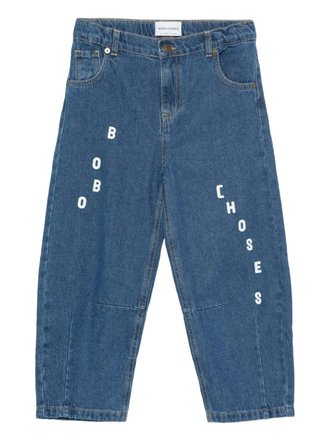 Bobo Choses Bobo Choses ロゴプリントジーンズの商品画像