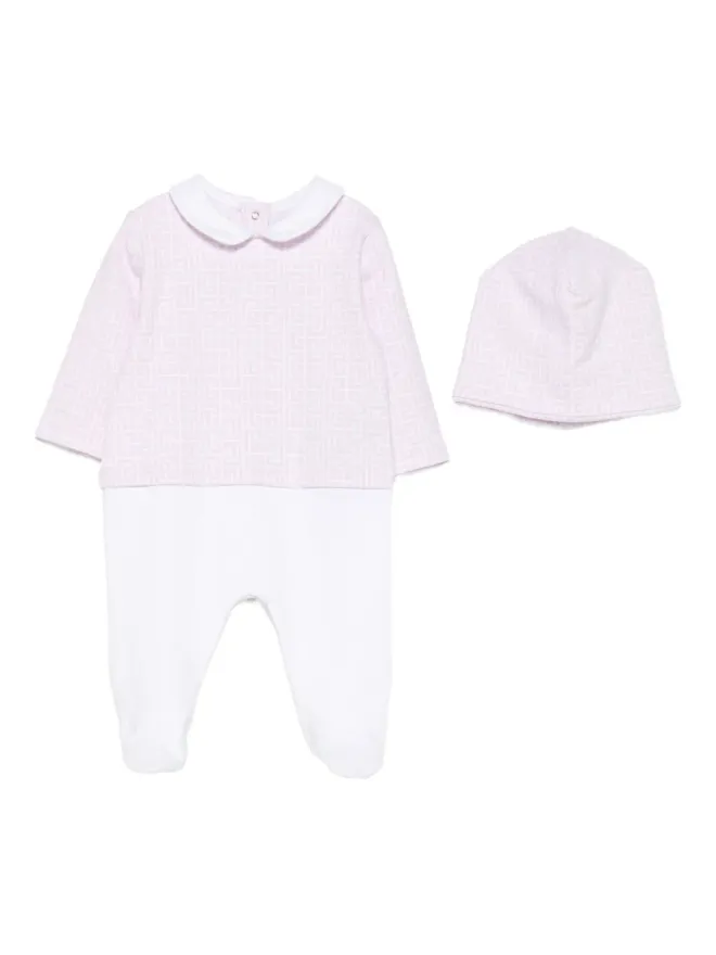 Balmain Kids Balmain Kids 幾何学プリント ベビーロンパースセットの商品画像