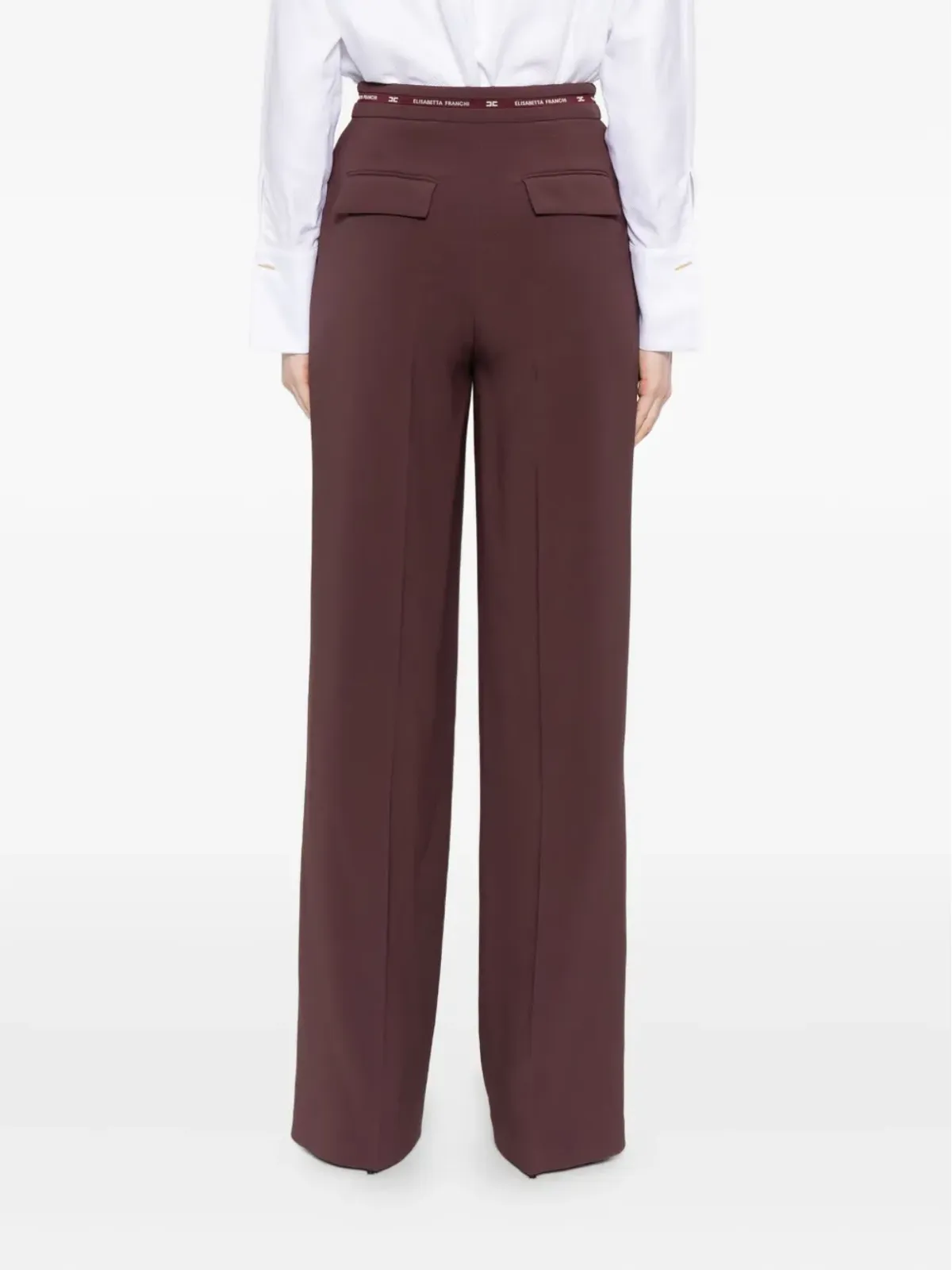 Elisabetta Franchi ロゴ入りウエストバンドパンツ - 画像4