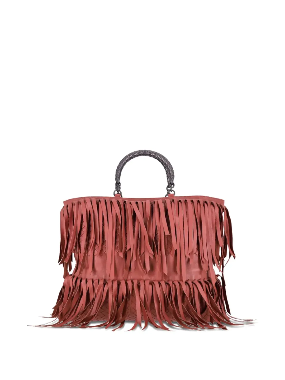 Bottega Veneta Pre-Owned ビンテージイントレッチ-fringe トートバッグ - 画像4