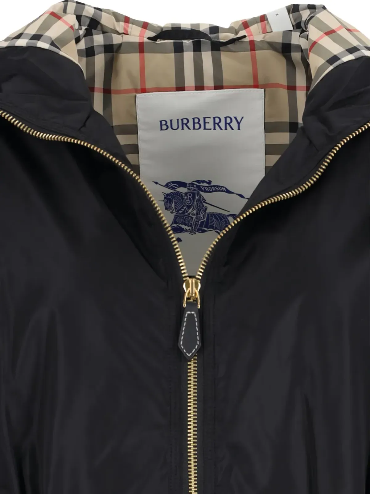 Burberry フード付きドローストリングコート - 画像4