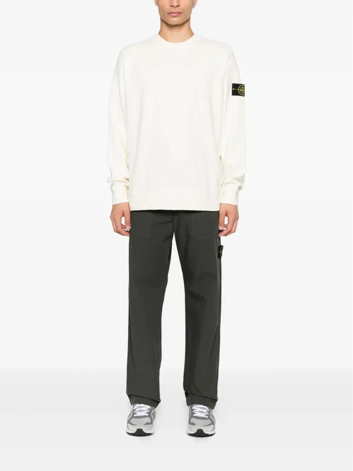 Stone Island パッチポケット付きコットンセーター - 画像2