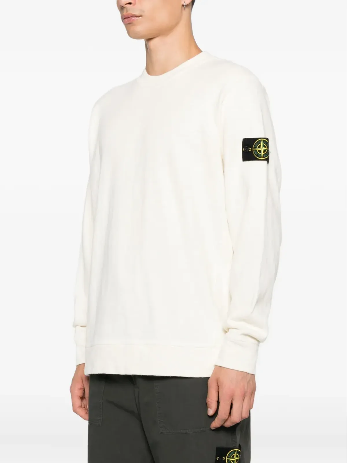 Stone Island パッチポケット付きコットンセーター - 画像3