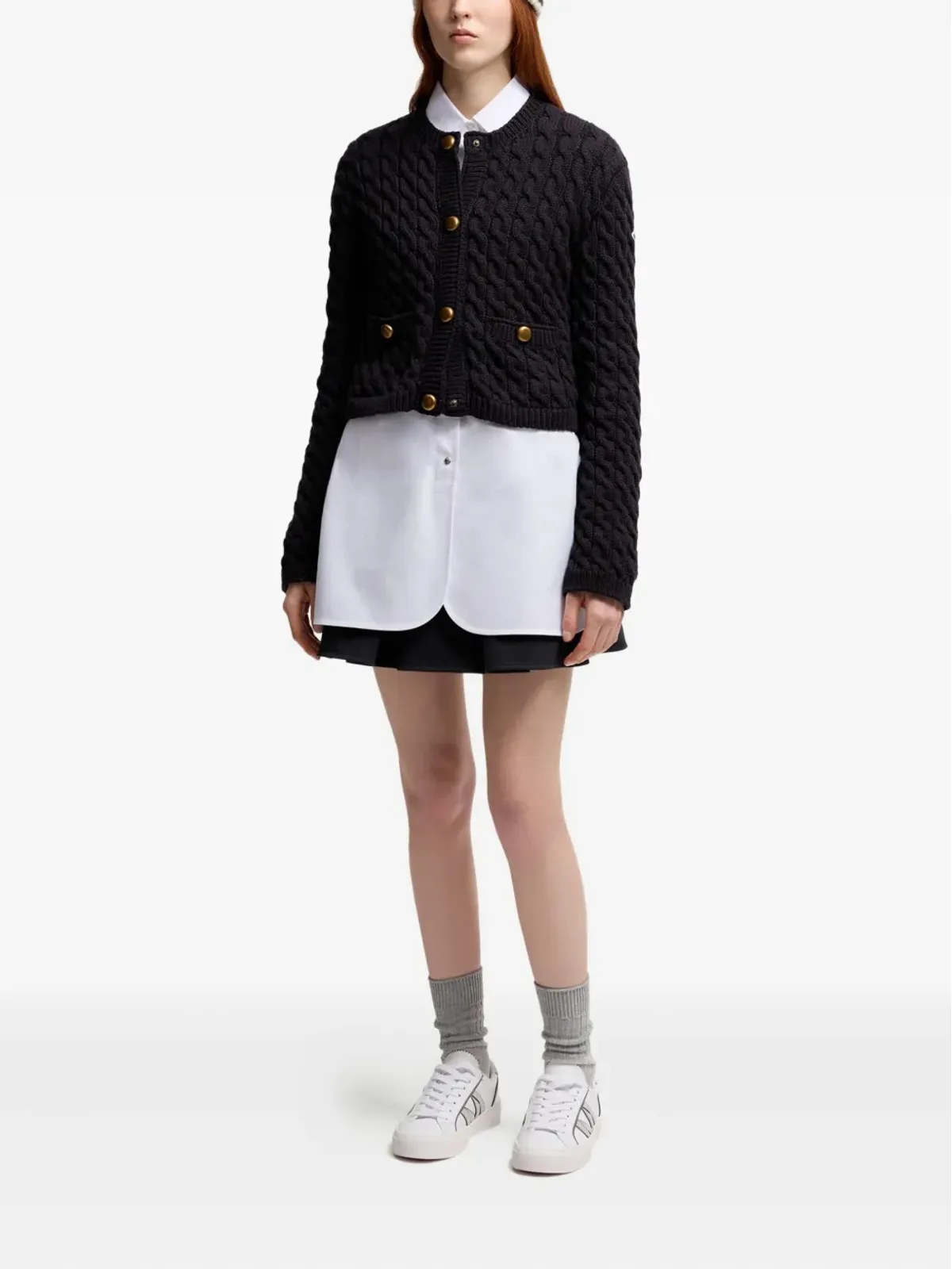 Moncler ケーブルニット ボタンアップ カーディガン - 画像2
