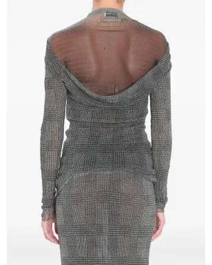 Jean Paul Gaultier チェック柄メッシュトップス - サムネイル5