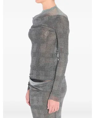 Jean Paul Gaultier チェック柄メッシュトップス - サムネイル3
