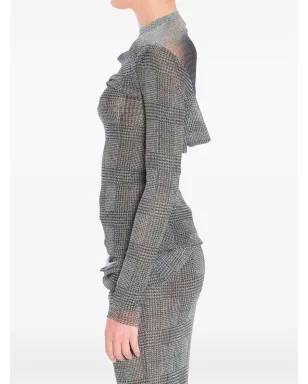 Jean Paul Gaultier チェック柄メッシュトップス - サムネイル4