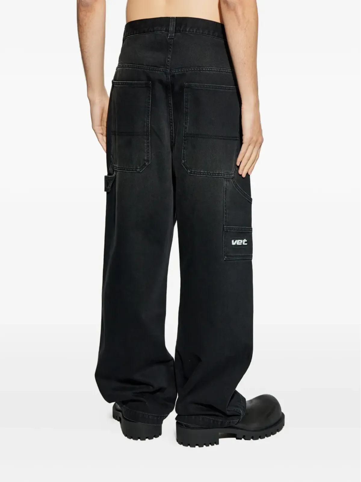 VETEMENTS ロゴパッチ カーゴジーンズ - 画像4