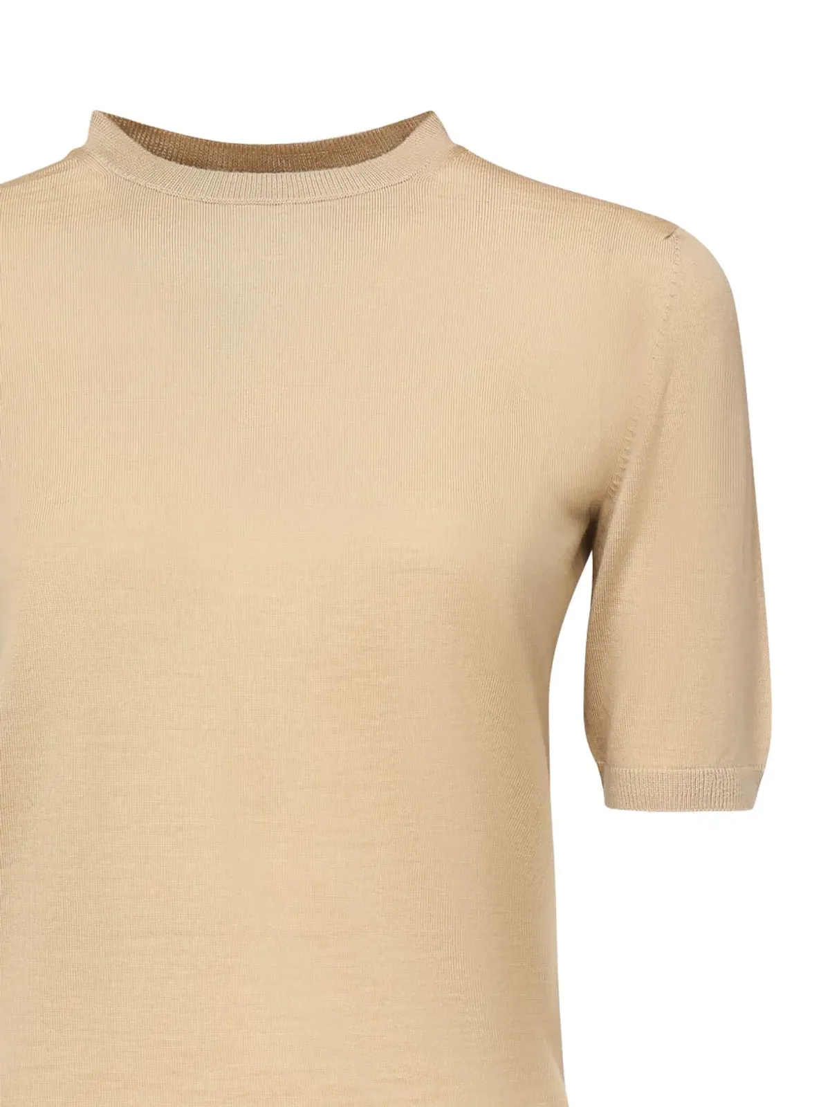 Max Mara ショートスリーブ ラウンドネック ニットTシャツ - Neutrals - 画像3