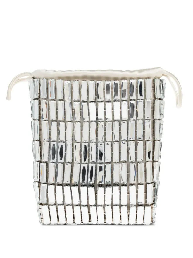 self-portrait Self-Portrait クリスタル装飾ドローストリング トートバッグの商品画像