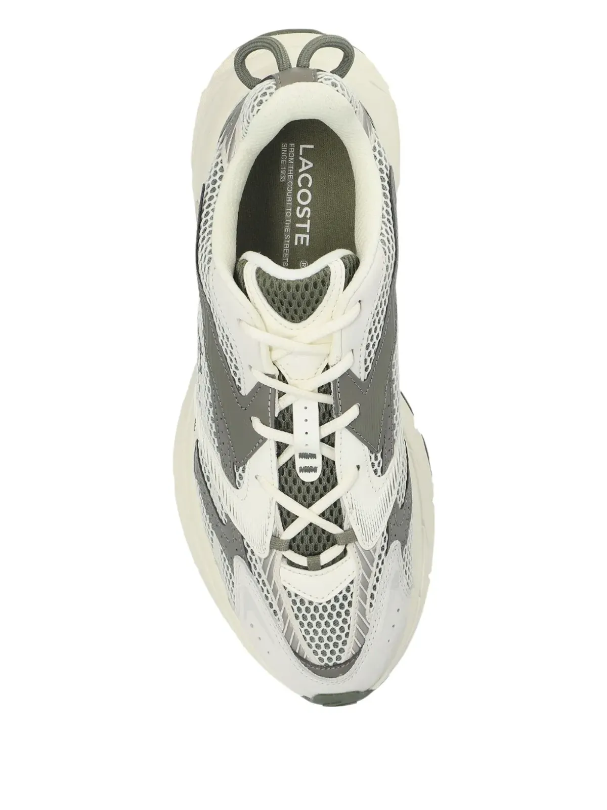 Lacoste ネオショット メッシュパネルドスニーカー - ホワイト - 画像3