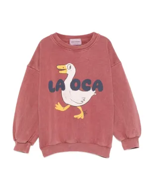 Bobo Choses アヒル柄スウェット - レッド - サムネイル1
