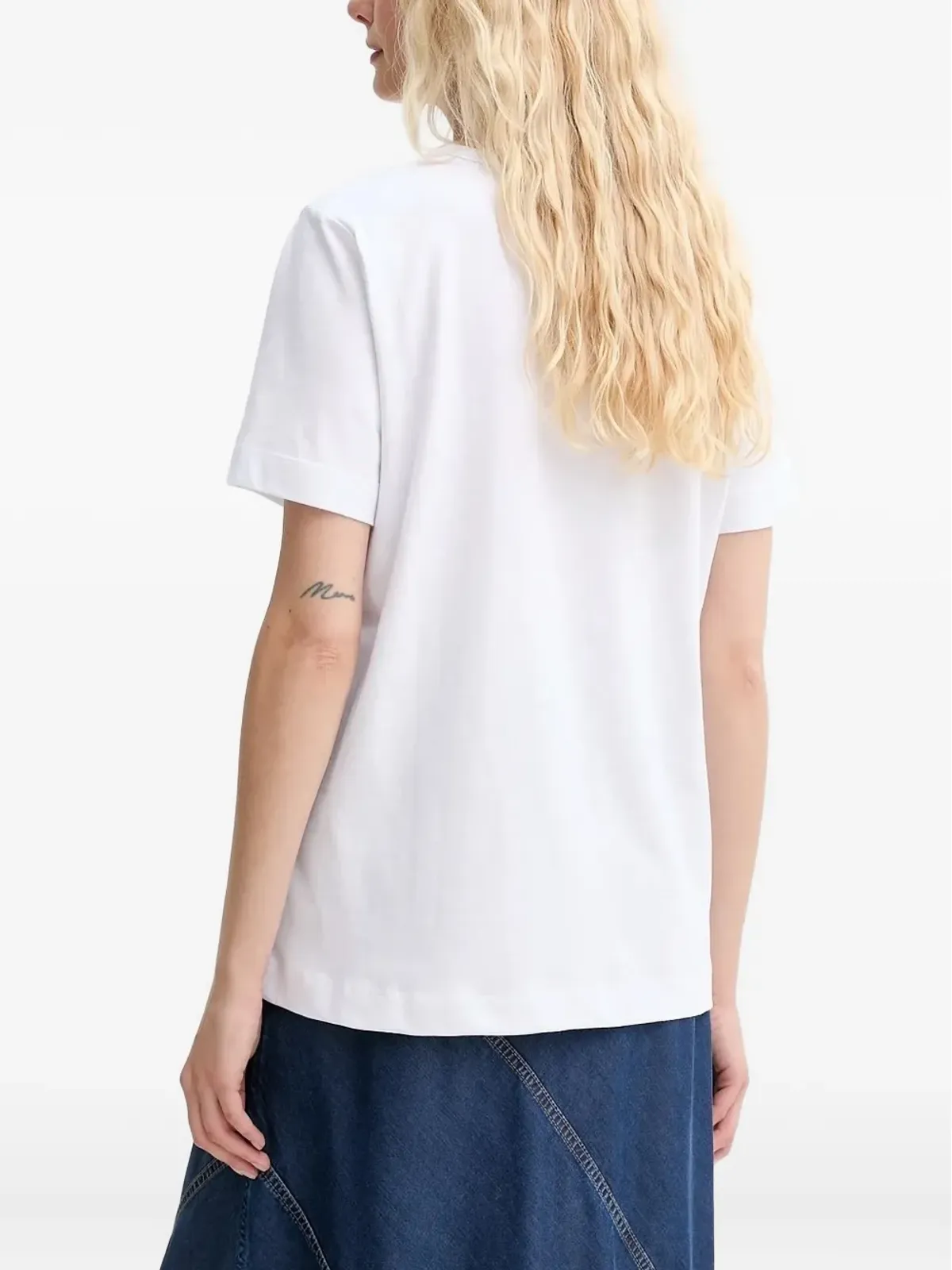 MUNTHE 刺繍花柄Tシャツ - 画像2