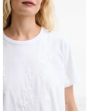 MUNTHE 刺繍花柄Tシャツ - サムネイル4