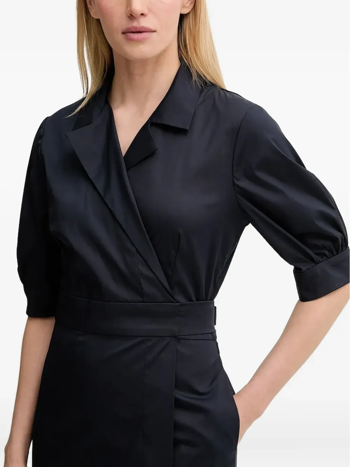 MUNTHE Bobula midi wrap dress - Blue - 画像3