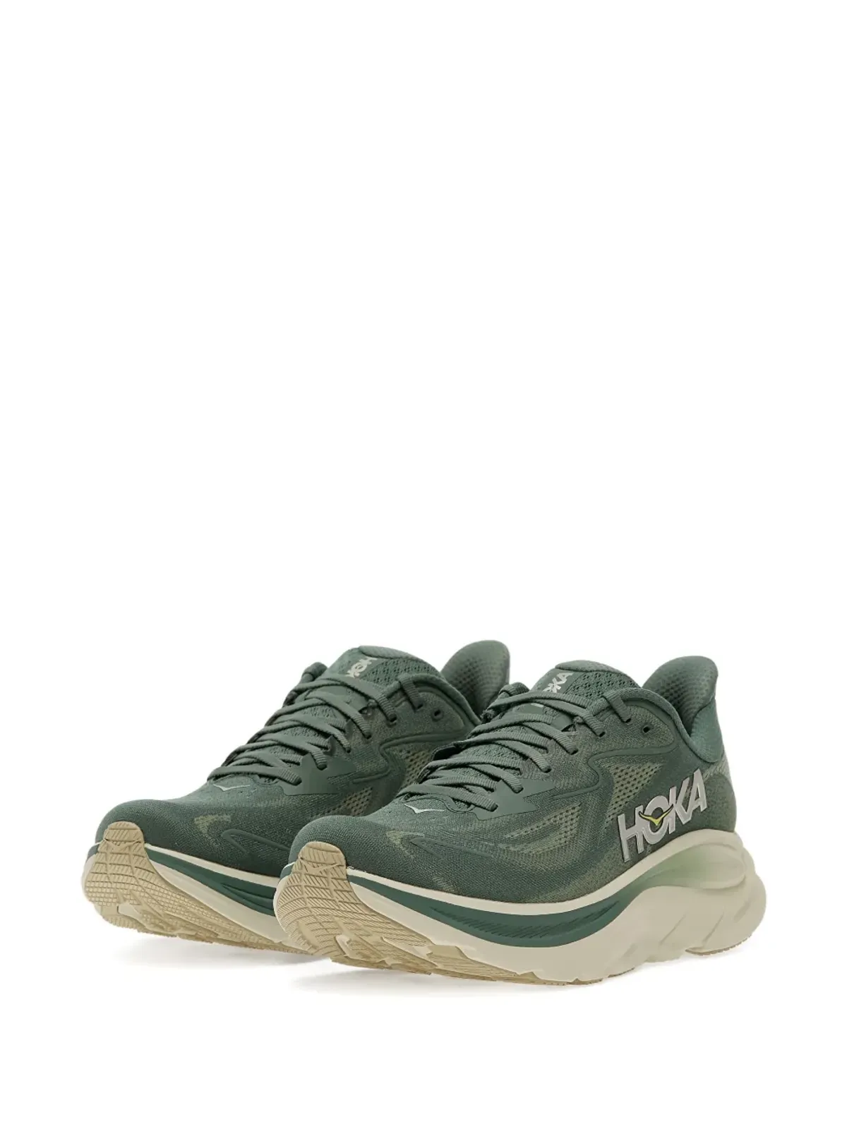 HOKA Clifton 10 ロゴプリント スニーカー - 画像2