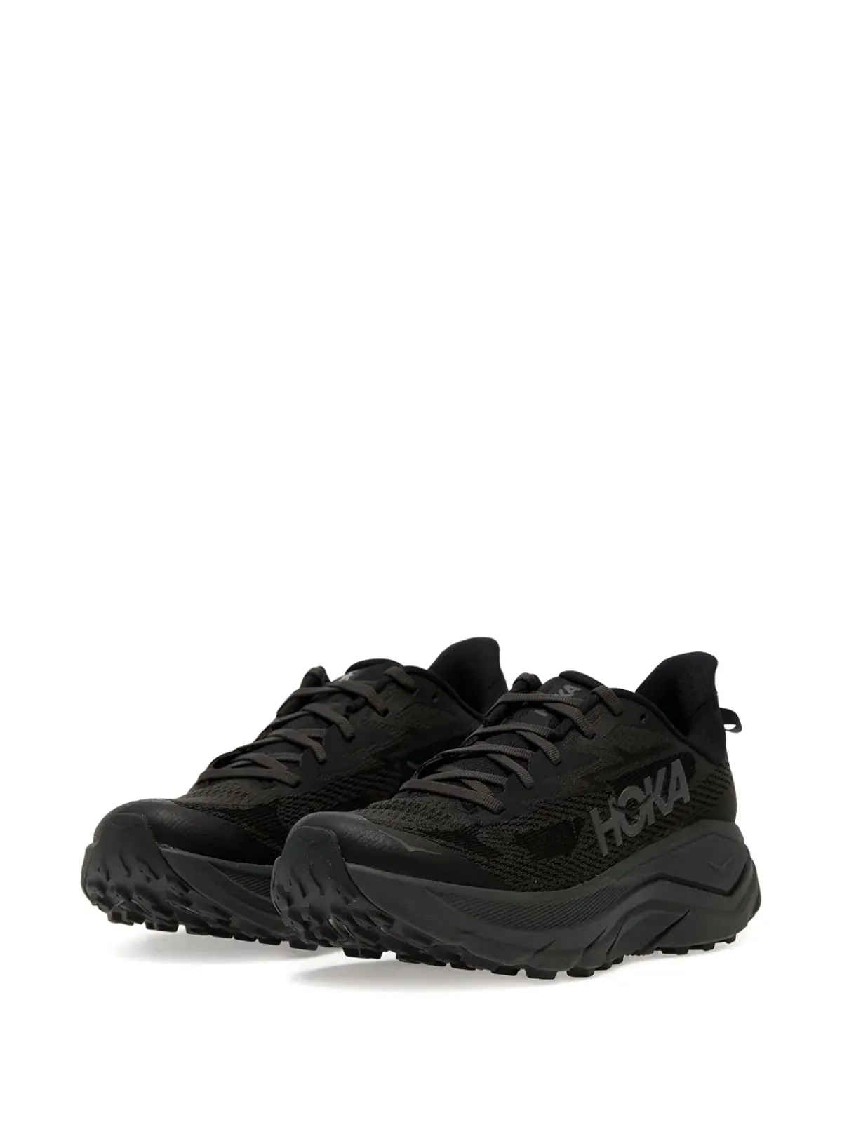 HOKA Challenger 8 ロゴプリント スニーカー ブラック - 画像2