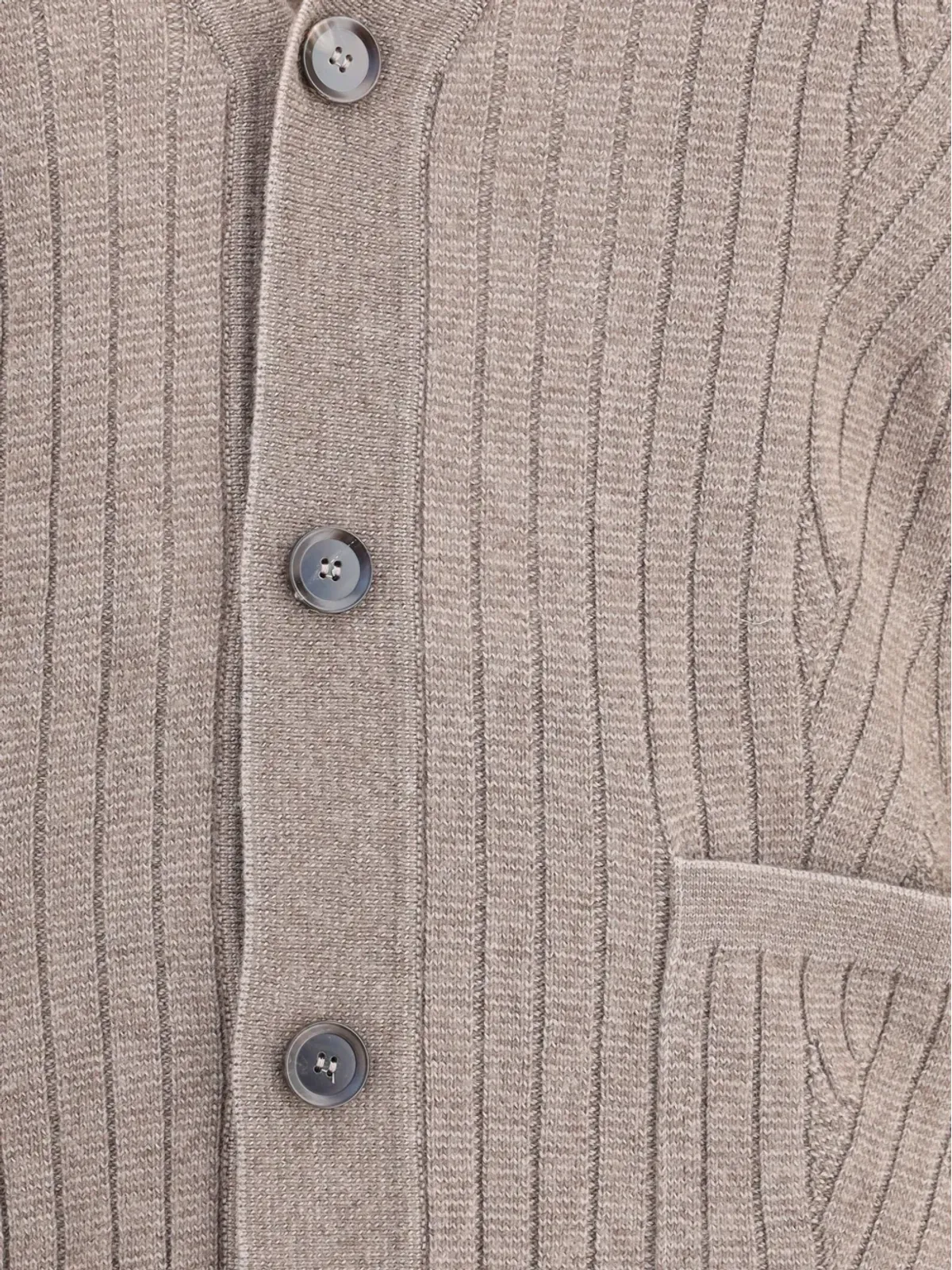 Brioni リブ編みカーディガン - 画像4