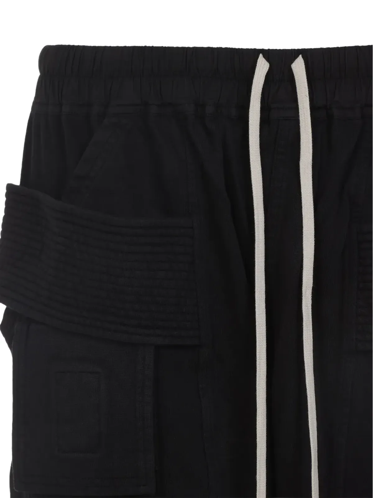 Rick Owens DRKSHDW ドローコード付きウエスト カーゴ スウェットパンツ - 画像3