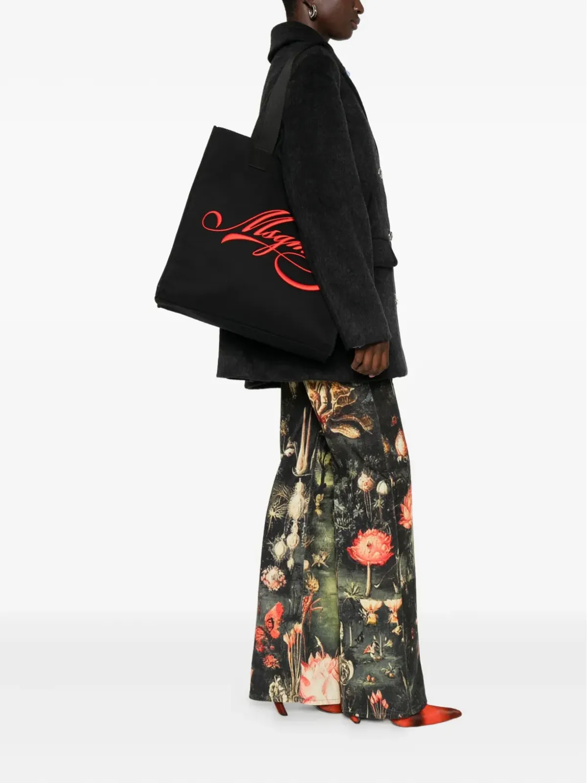 MSGM ロゴ刺繍入り トートバッグ - 画像2