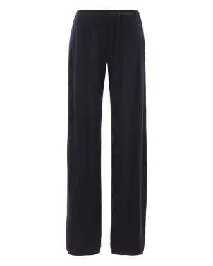 Co elasticated-waistband cashmere trousers - Black - サムネイル1