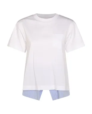sacai ストライプディテール Tシャツ - サムネイル1