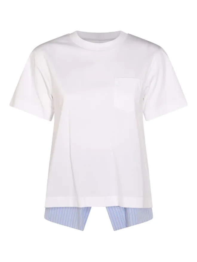 sacai sacai ストライプディテール Tシャツの商品画像