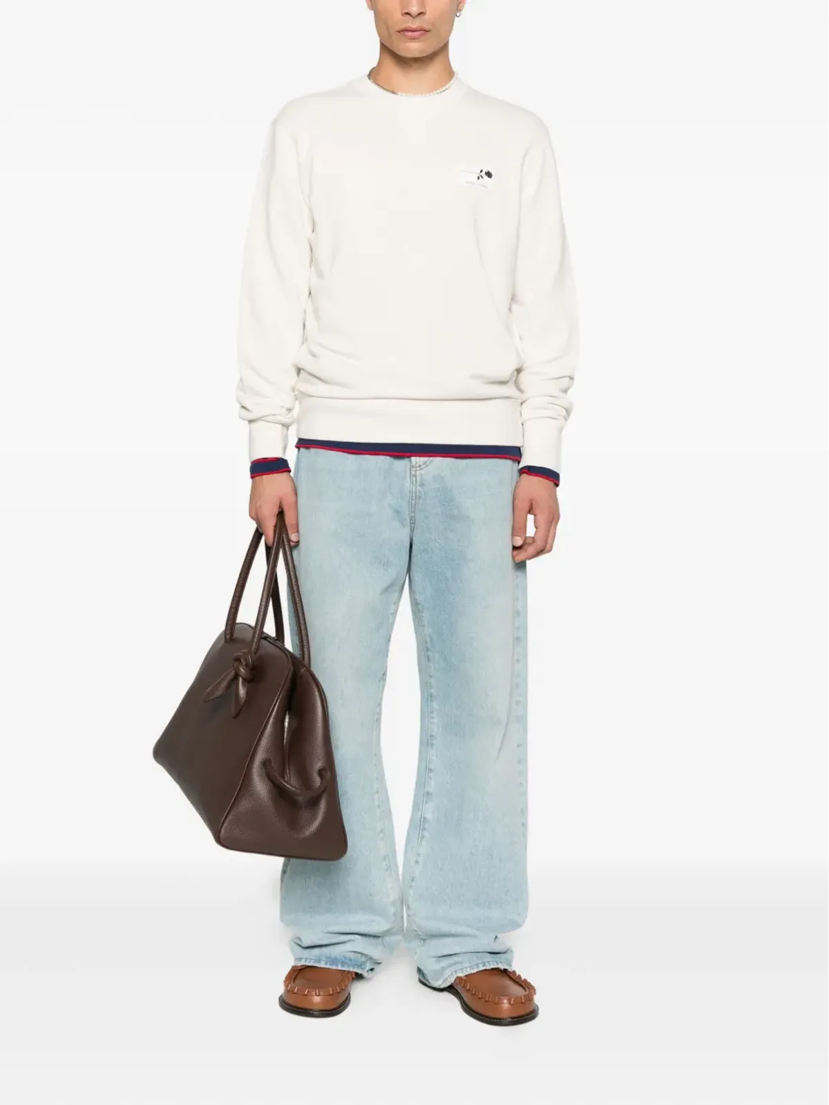 Golden Goose ローズ装飾 コットン スウェットシャツ - 画像2