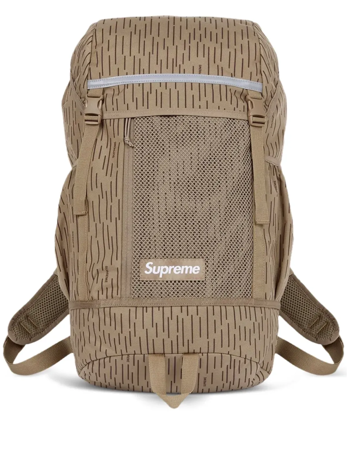 Supreme ロゴパッチ Tan Raindrop バックパック - 画像1