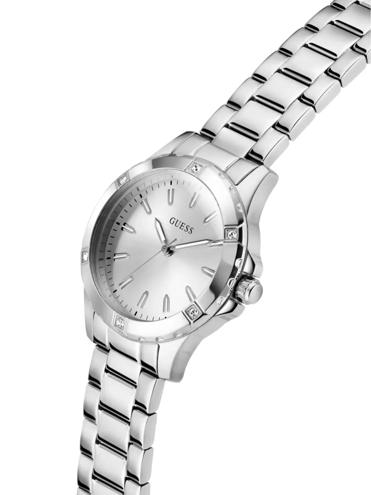 GUESS USA ステンレススチール クォーツ ウォッチ - 画像3