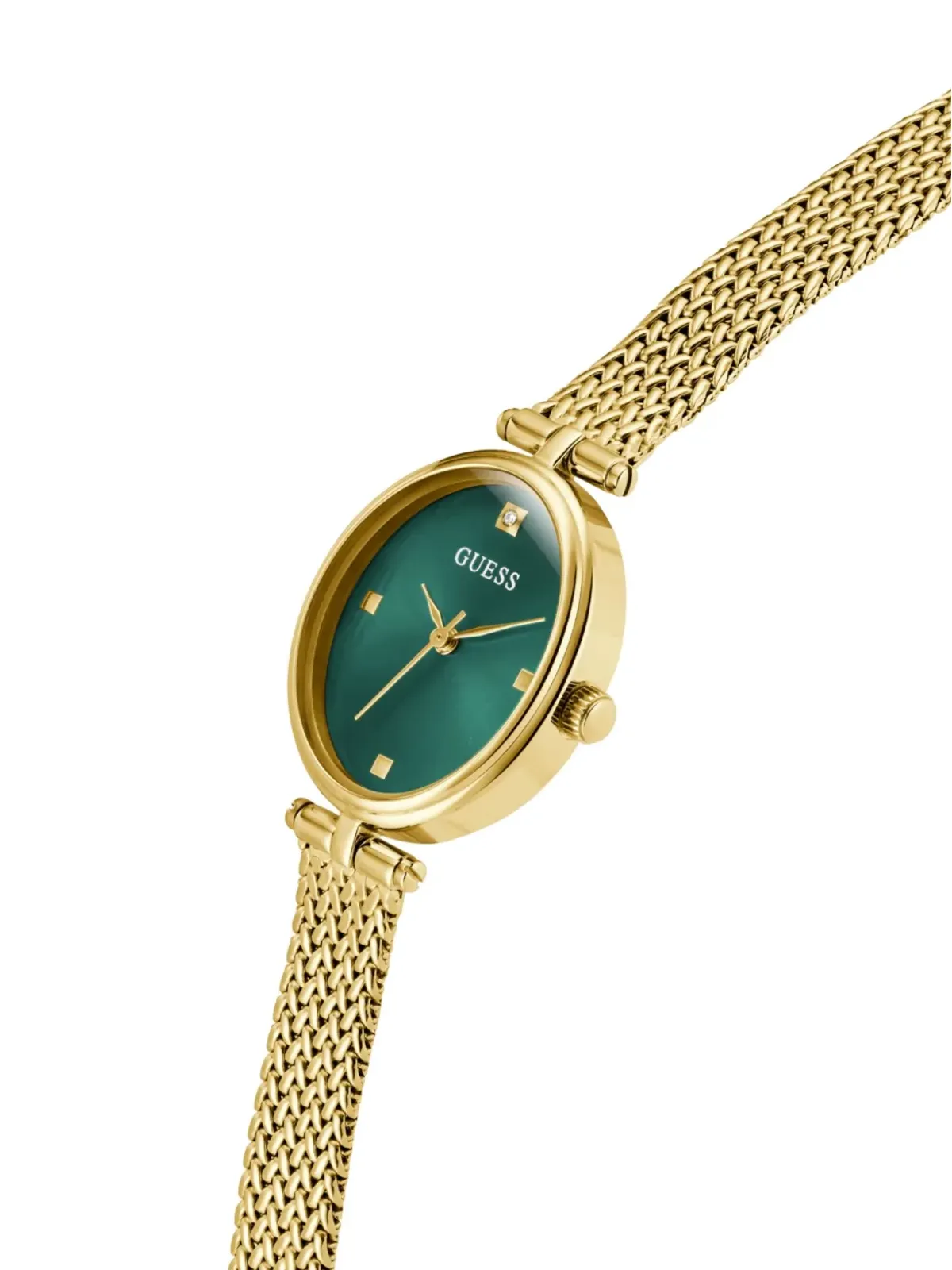 GUESS USA ステンレススチール クォーツ ウォッチ - グリーン - 画像3