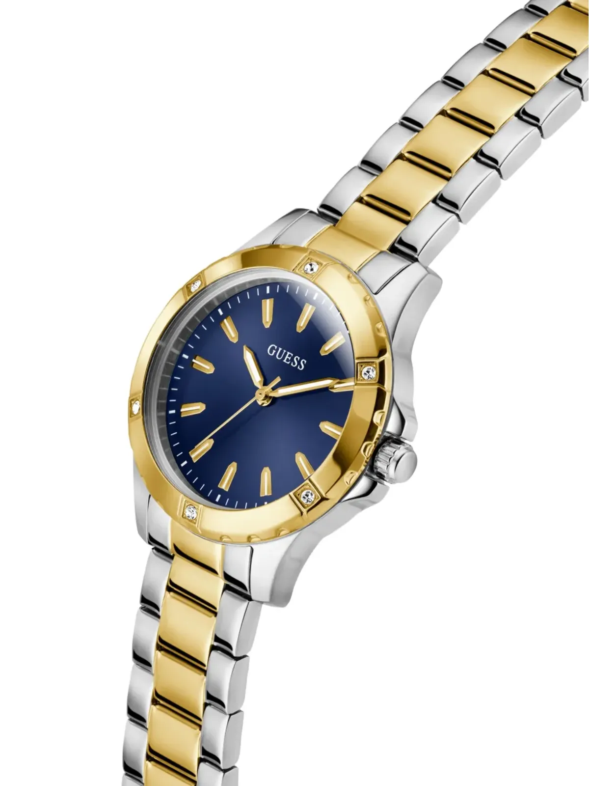 GUESS USA ステンレススチール クリスタル 腕時計 - ブルー - 画像3