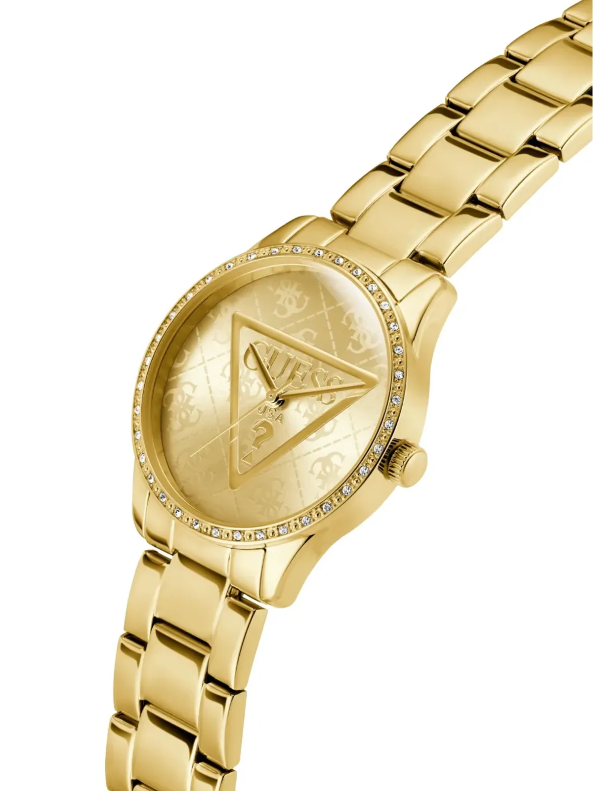 GUESS USA クリスタルクォーツ 腕時計 ゴールド - 画像3
