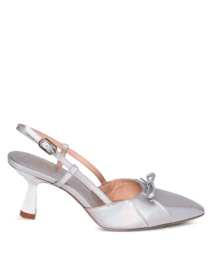 Gold & Rouge slingback sandals - Silver - サムネイル1
