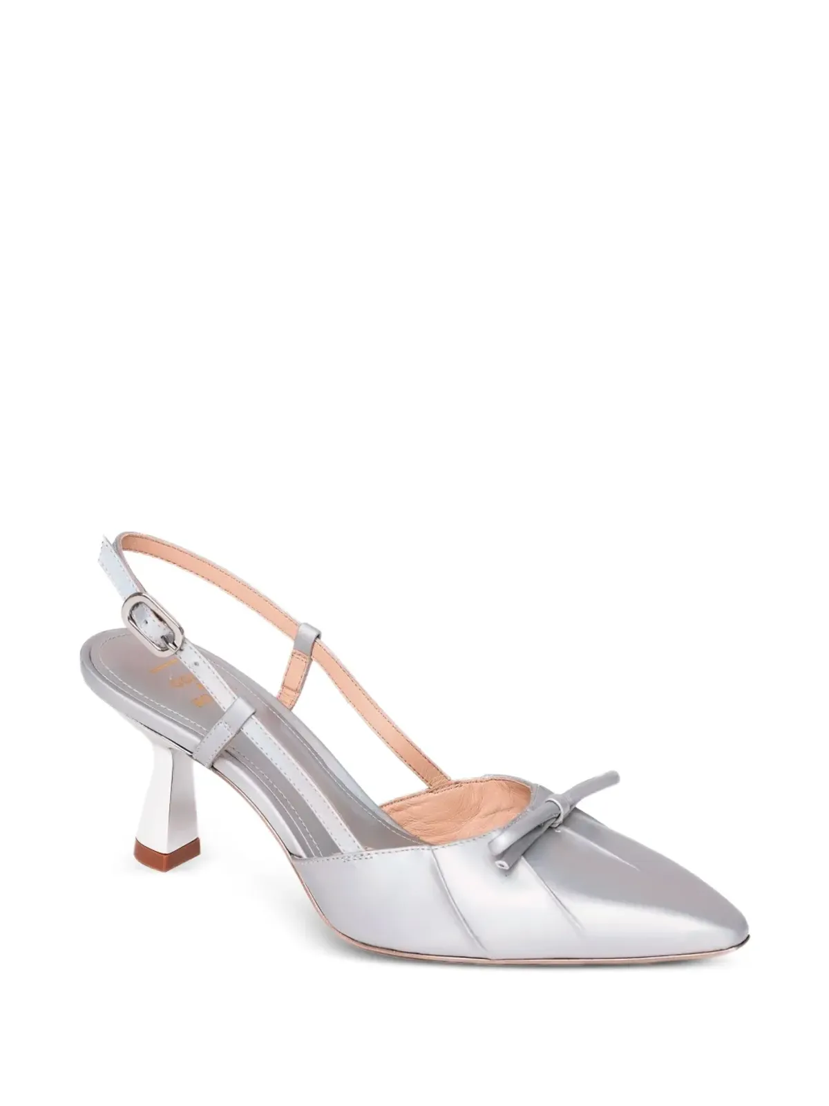 Gold & Rouge slingback sandals - Silver - 画像2