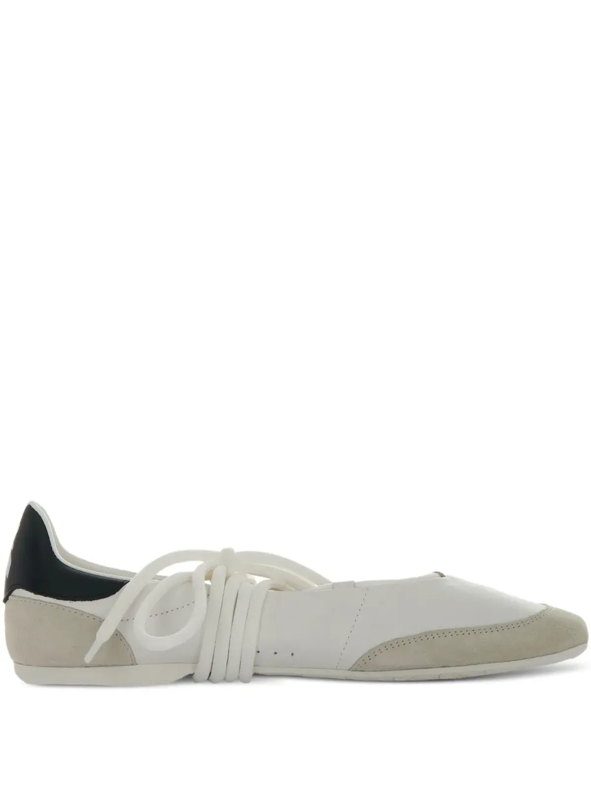Patrizia Pepe レザー レースアップ バレエフラット - 画像1