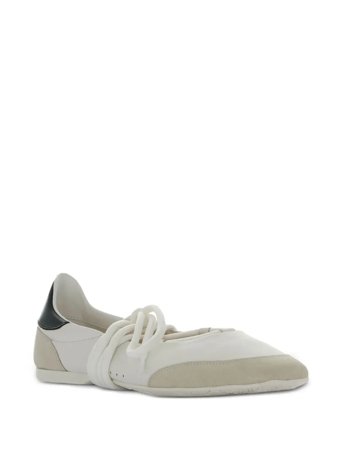 Patrizia Pepe レザー レースアップ バレエフラット - 画像2