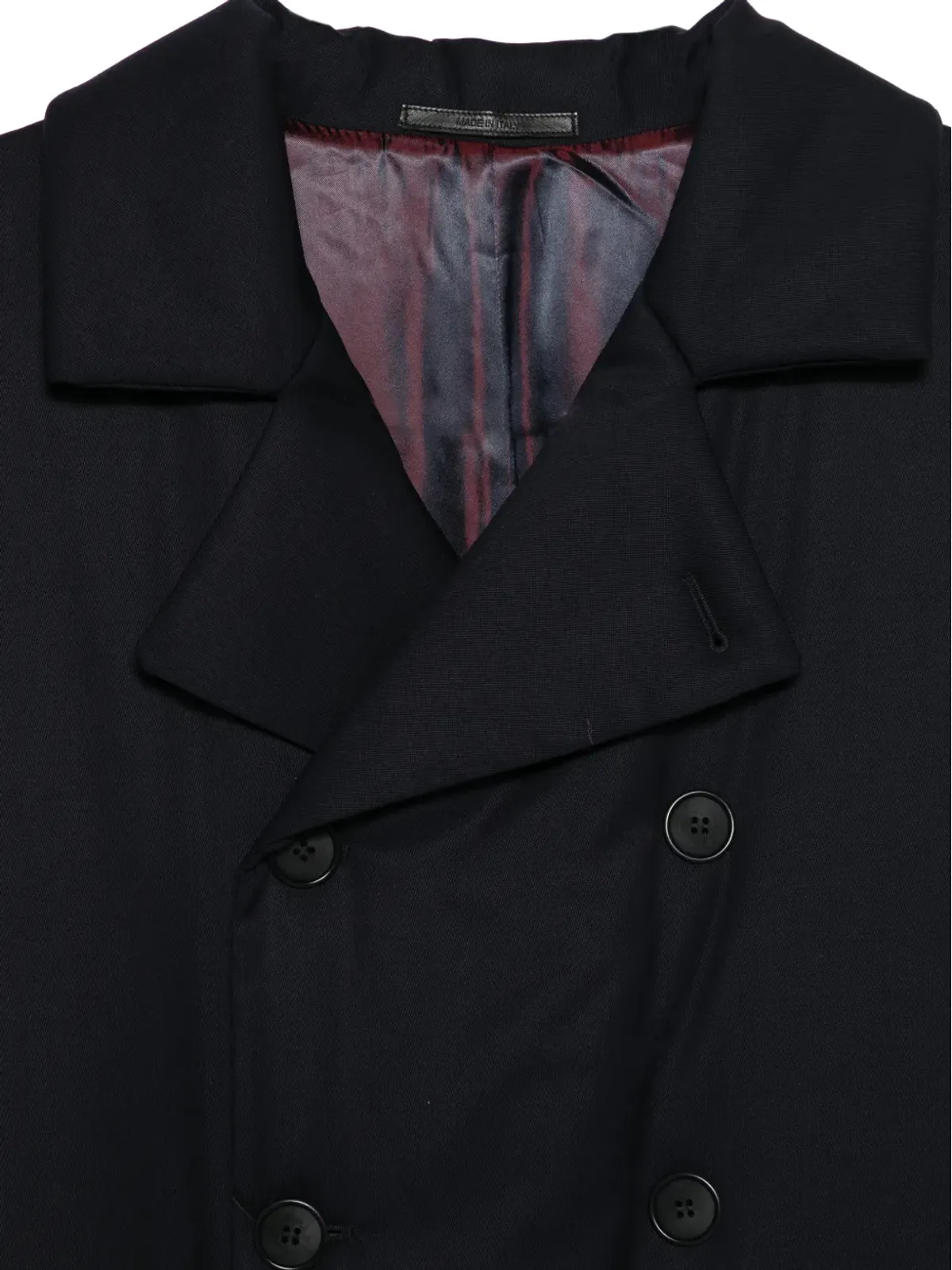 Giorgio Armani ダブルブレストポケットコート - 画像3