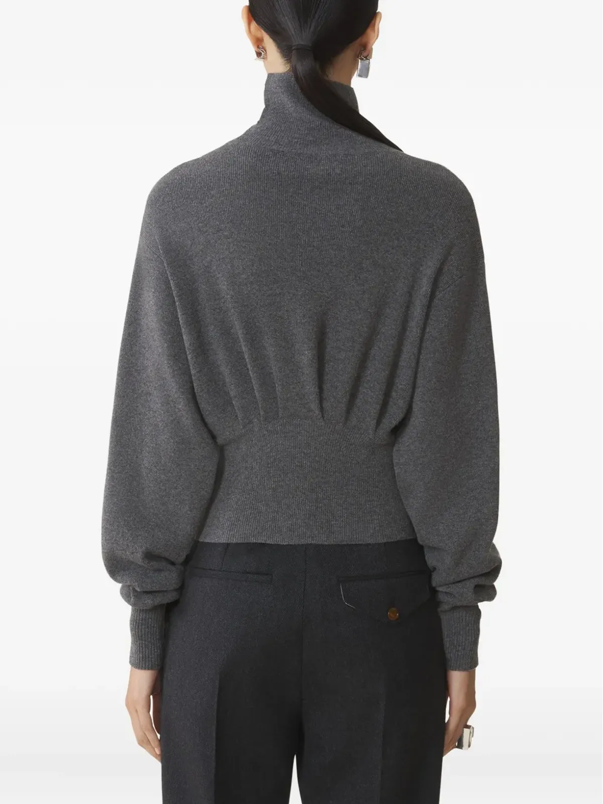 Lanvin 安全ピンディテール アシンメトリックセーター - 画像4