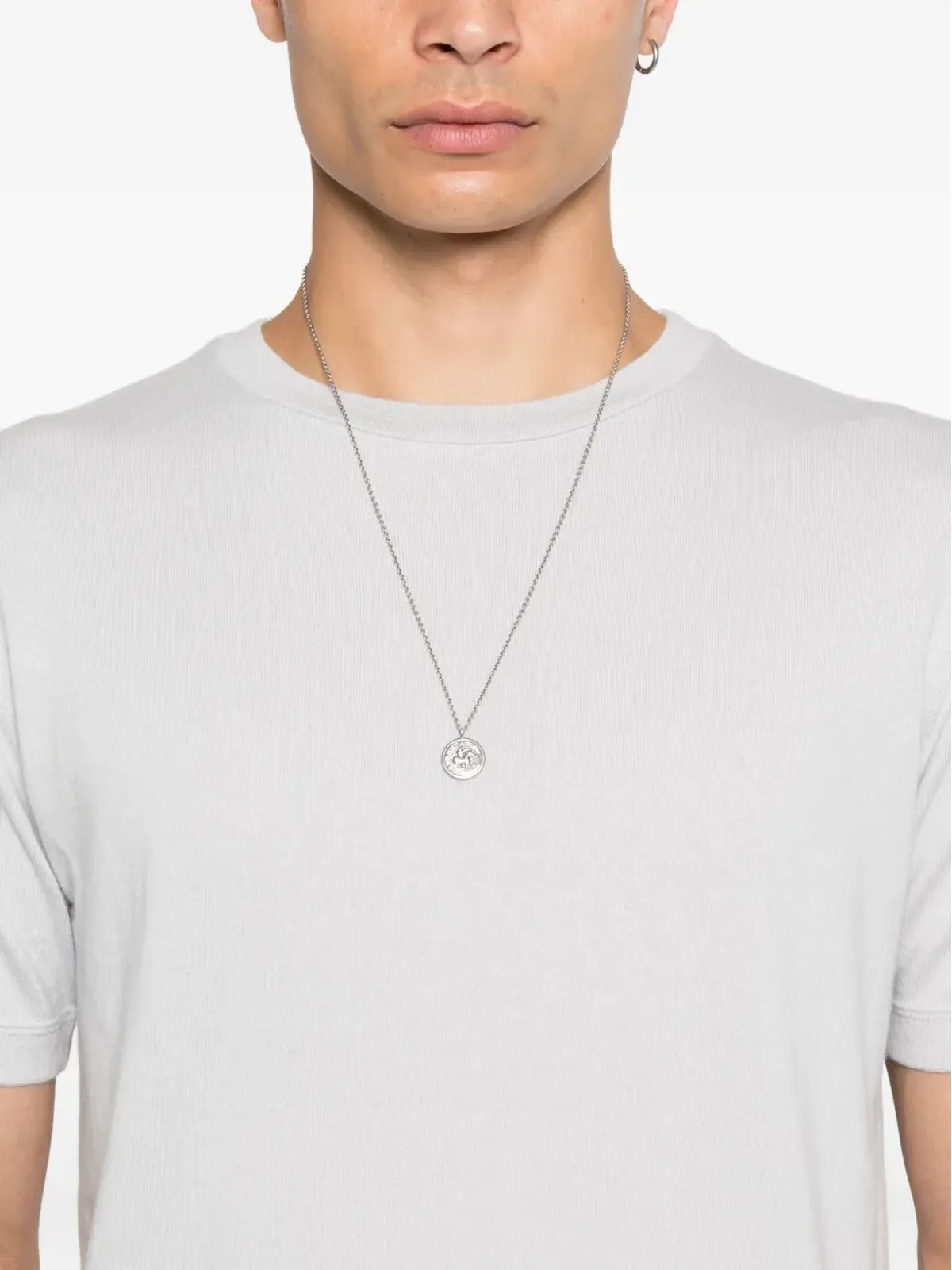 extreme cashmere 半袖ロゴディテールTシャツ - 画像5