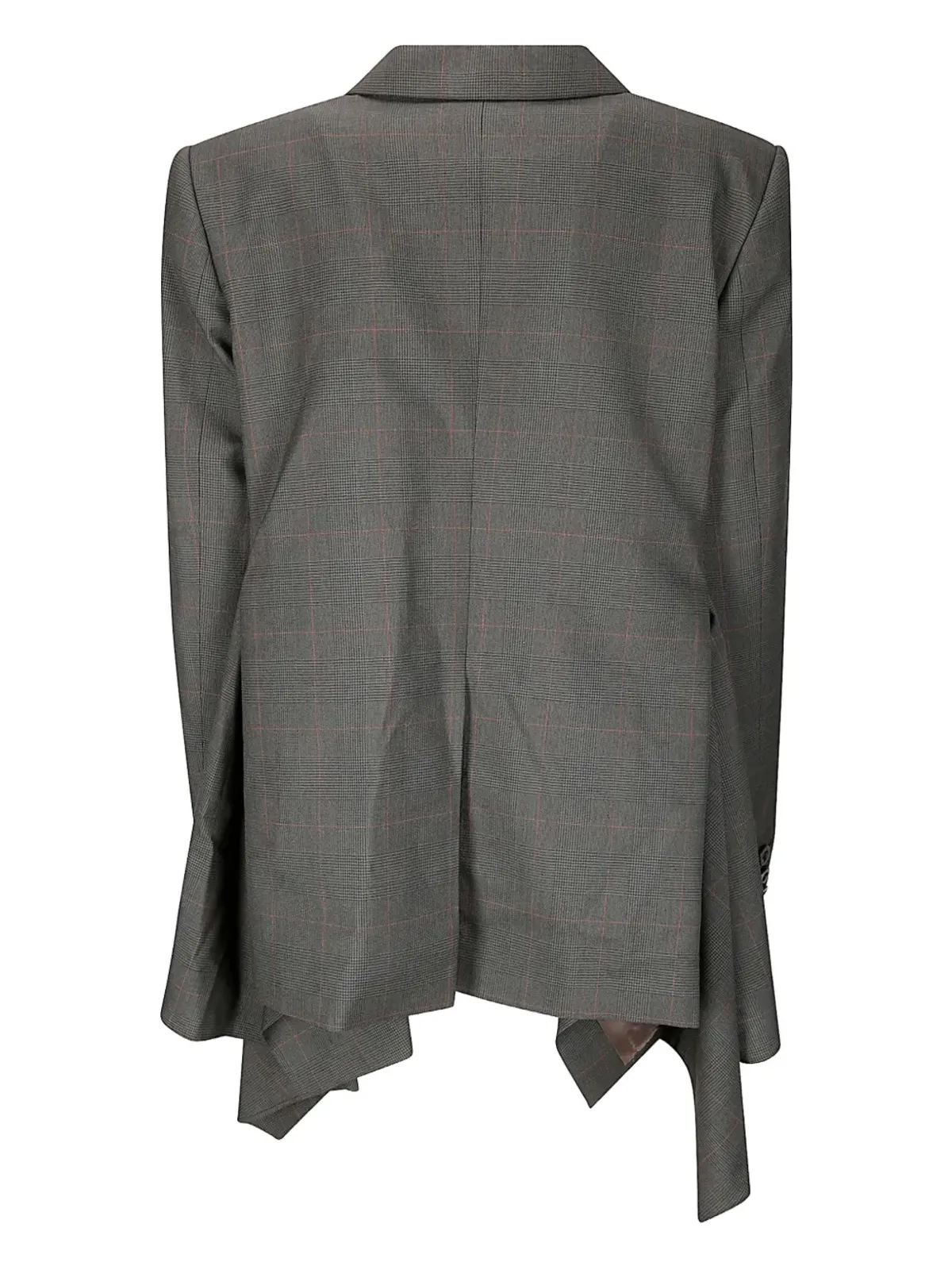 sacai ダブルブレスト チェック柄ブレザー - 画像2