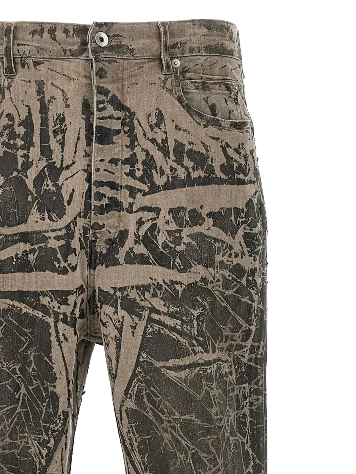 Rick Owens DRKSHDW ボタン付きブーツカットジーンズ - 画像3