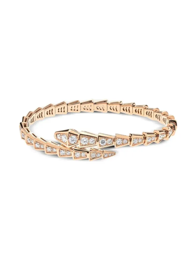 Bvlgari Bvlgari 18Kローズゴールド セルペンティ・ヴァイパー ダイヤモンド ブレスレット - ピンクの商品画像
