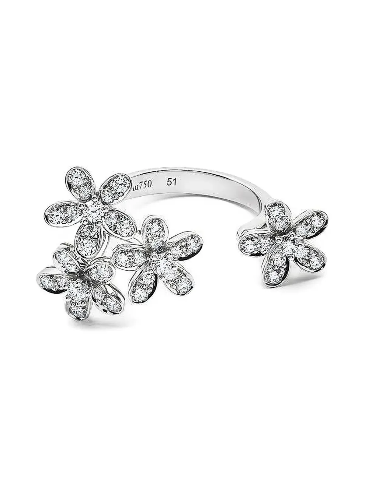 Van Cleef & Arpels Vintage ソクラテス 指の間 ダイヤモンドリング - 画像1